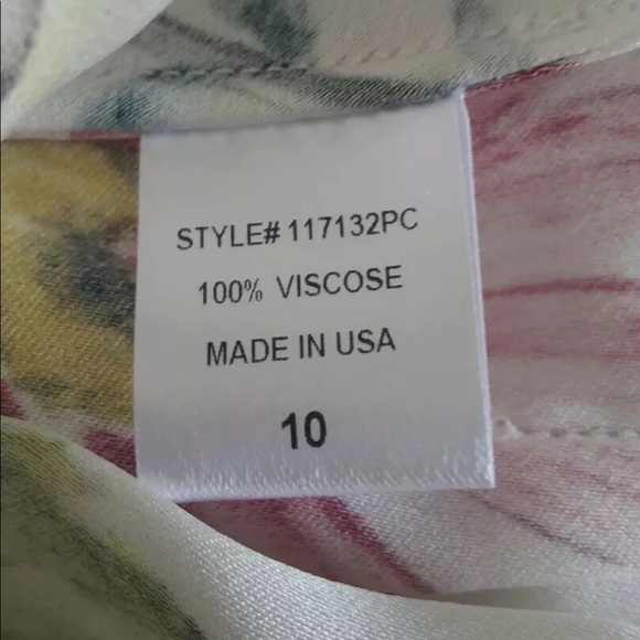 Adam Lippes Crepe Top Floral Print Asymmetrical - Picture 4 of 10